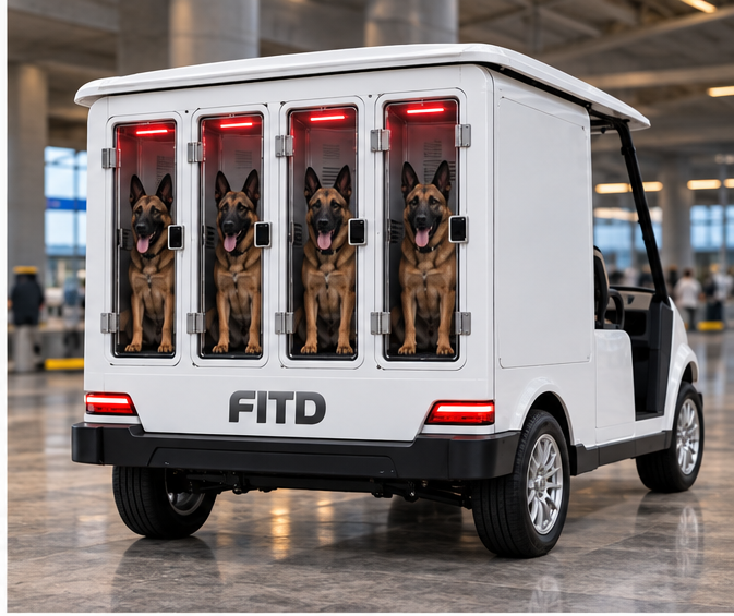 FITD K9 Electric Operational Vehicle – Professional Working Dog Transport Vehicle