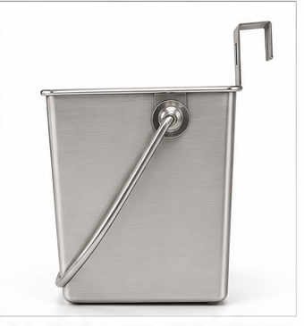 Stainless Steel Square Hanging Food & Water Container for K9 Kennels – SS304