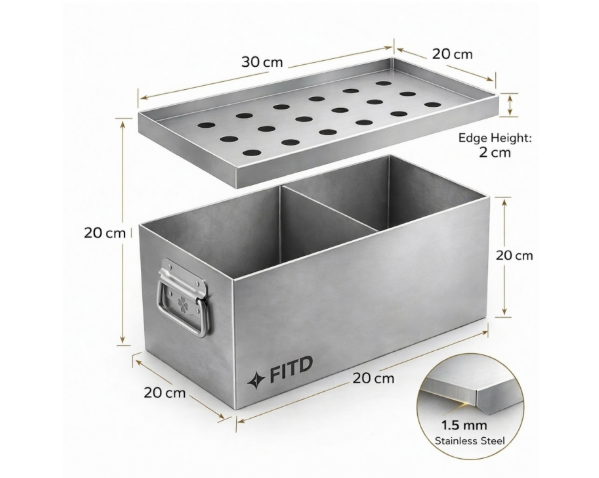 FITD Floor Scent Training Box with Handles – Portable K9 Detection Training Box