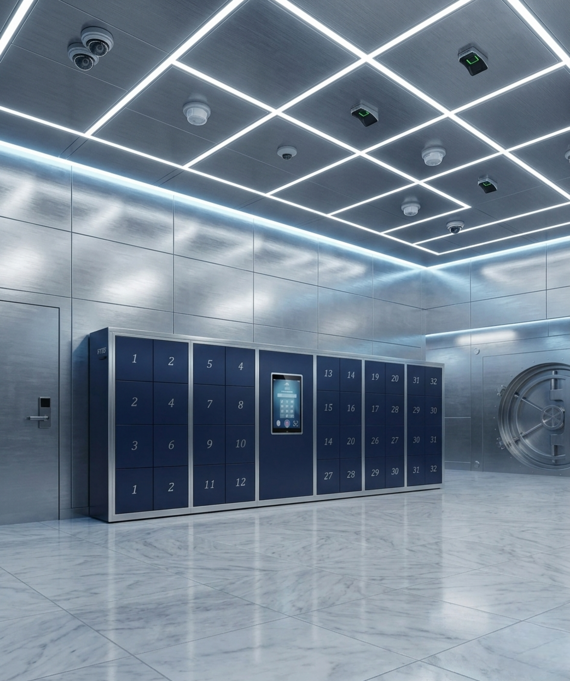 Secure Bank Safe Deposit Locker System