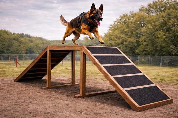 Wooden Dog Walk – Professional K9 Agility Ramp Platform