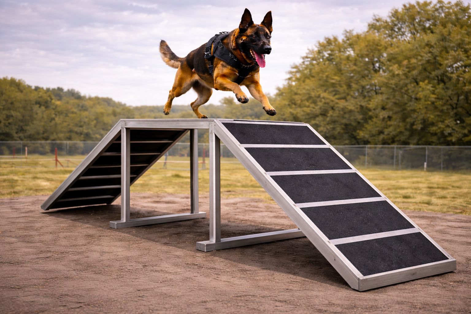 Stainless Steel Dog Walk – Professional K9 Agility Training Ramp