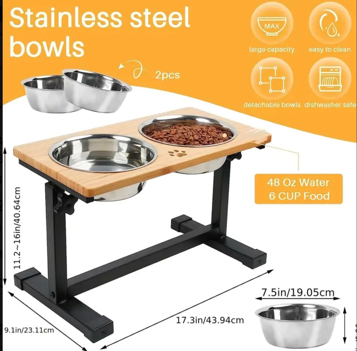 Pet Bowls (Stainless Steel)