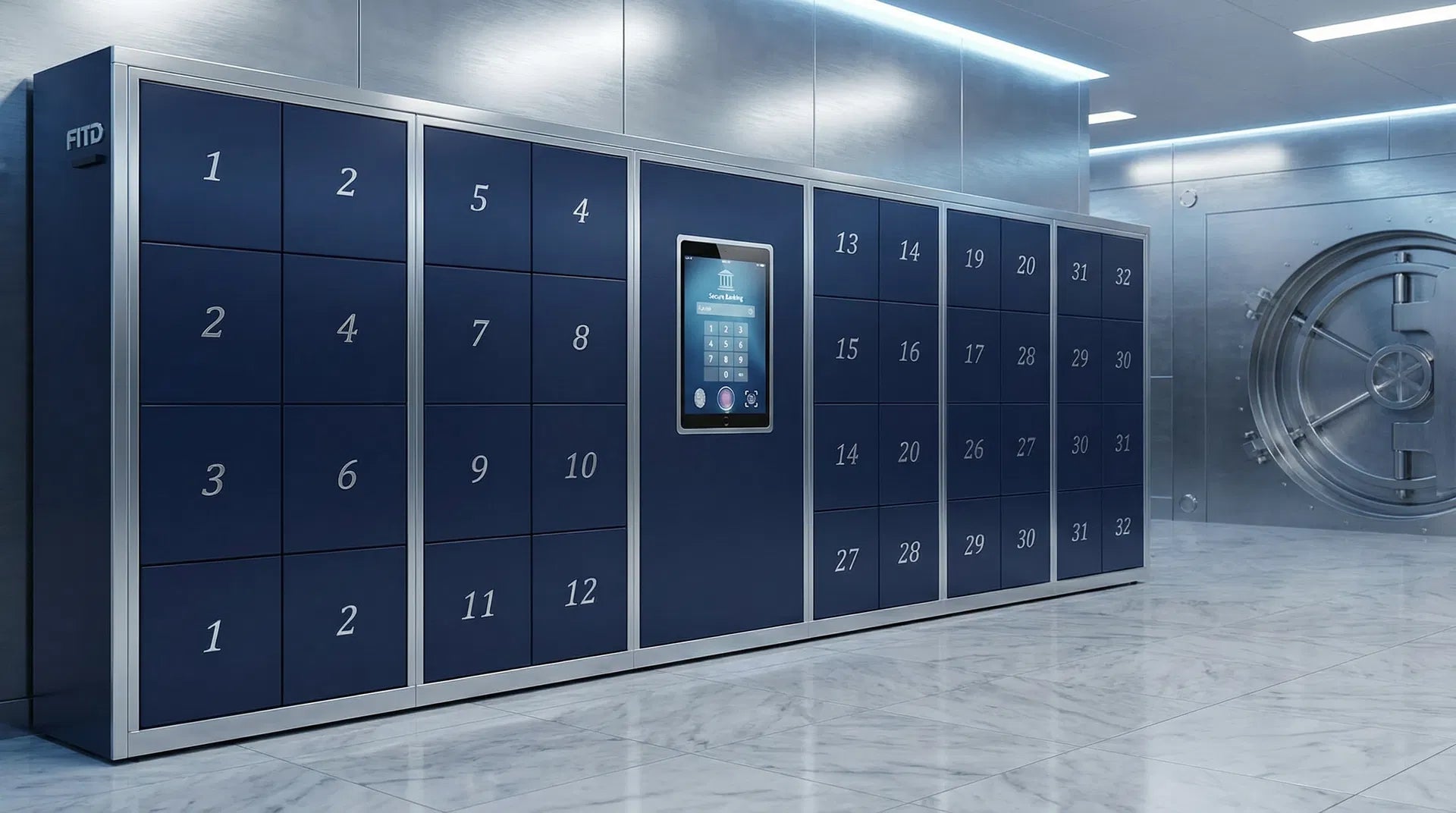 Secure Bank Safe Deposit Locker System