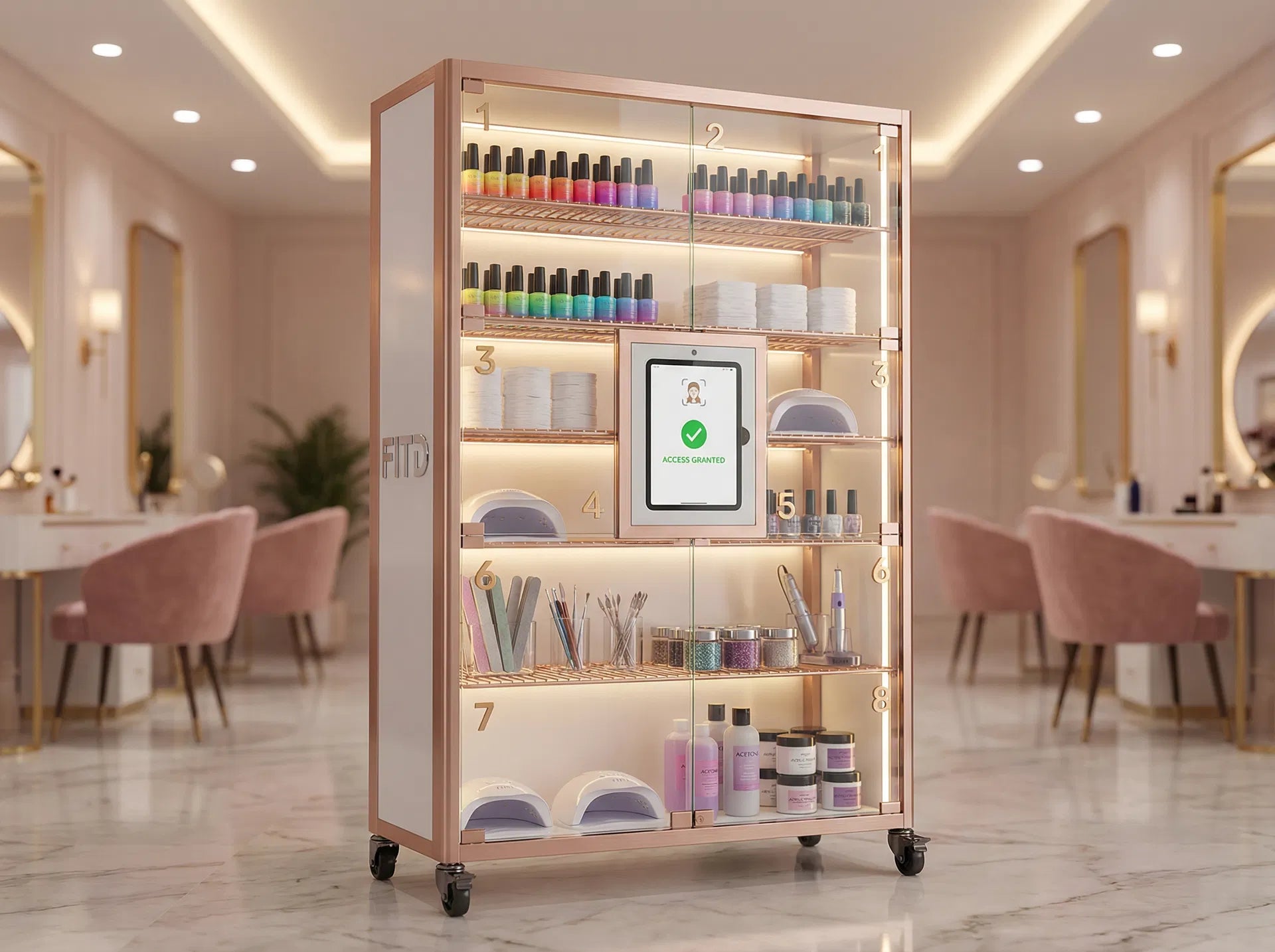 Smart Storage Cabinets for Spa & Beauty Salons